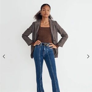 NWOT Madewell Larsen Blazer in Hawsell Plaid